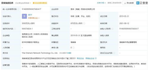 健康子公司資本實力大幅提升，注冊資本增至5000萬，增幅達150%，著力拓展人工智能與公共服務技術咨詢服務